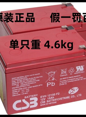 CSB蓄电池EVH12150F2医疗移动DR专用12V15AH赛德科AGFA全新正品