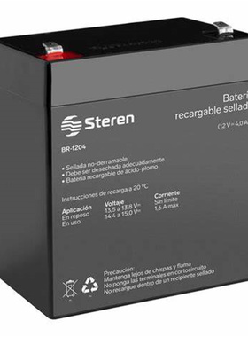 steren蓄电池 BR-1204 12V-4.0AH 免维护可充电电池