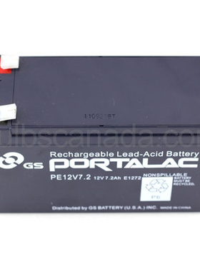 GS PORTALAC蓄电池 PE12V7.2 12V7.2AH E1272免维护可充电电池