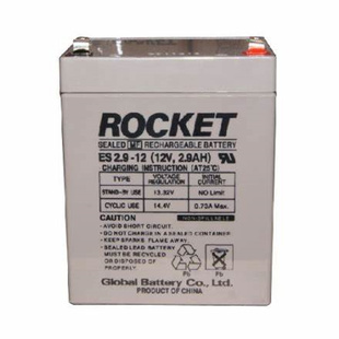 12V2.9AH免维护可充电铅酸电池 ROCKET蓄电池 ES2.9
