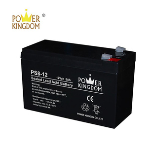 POWER KINGDOM蓄电池 PS8-12 12Volt 8AH 免维护可充电电池