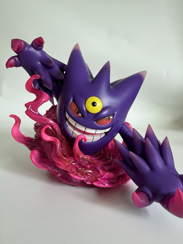 复刻 真新镇 mega闪光色耿鬼精灵宝可梦比例模型gk手办可发光全款