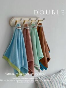 双利 极简ins风高级感毛巾浴巾干发帽浴裙柔软珊瑚绒比纯棉吸水