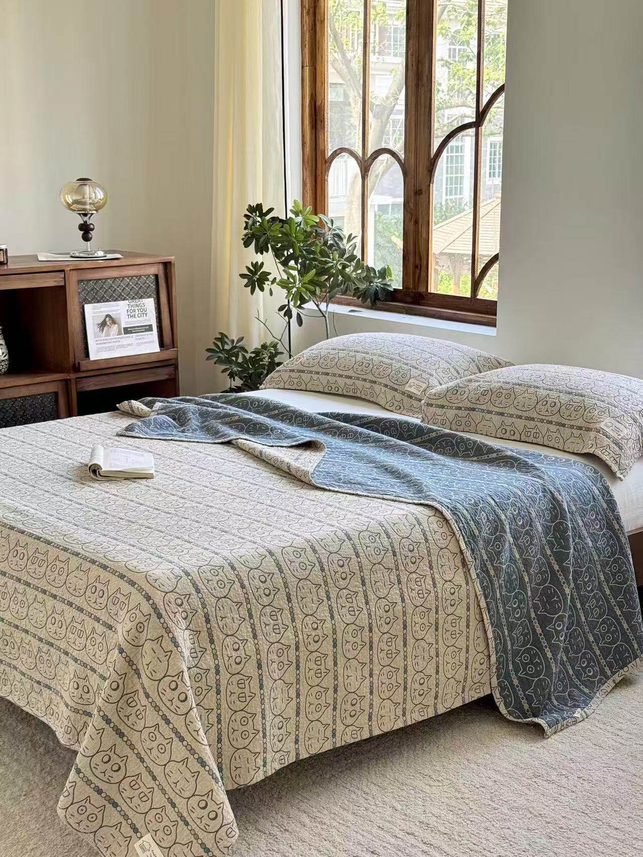 安心棉 加大尺寸 纯棉纱布床盖,床上用品,床单,淘宝优惠券,粉丝福利购,淘宝优惠卷