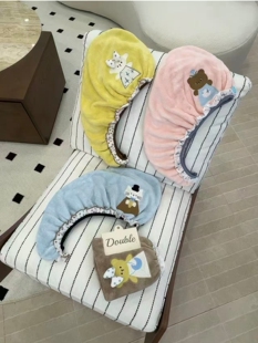 2025 双利新品 优妮熊系列毛巾浴巾干发帽浴裙珊瑚绒比纯棉吸水