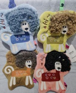 双利新品 爆炸头小狗毛巾浴巾干发帽浴裙浴袍擦手巾珊瑚绒家居