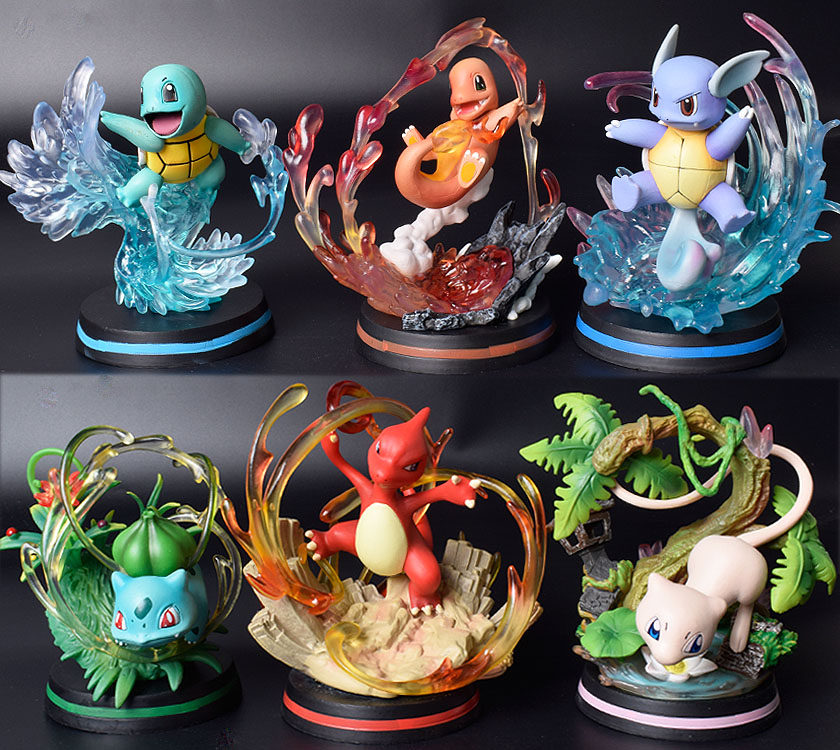 宠物小精灵 宝可梦 御三家 mfc 小火龙 杰尼龟 妙蛙种子手办模型