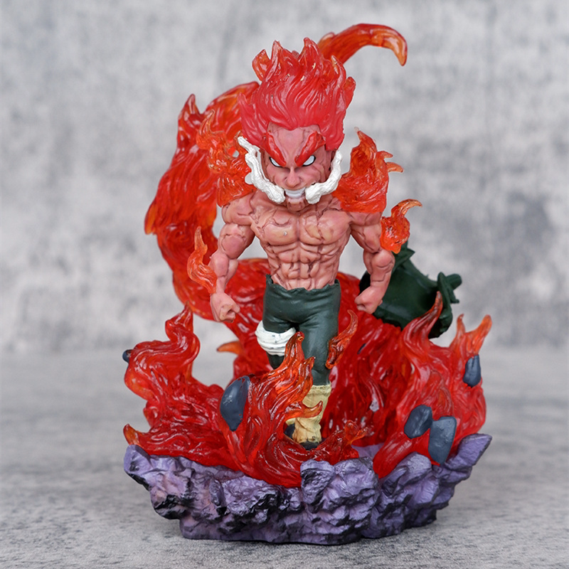 优质版q版火影忍者动漫周边迈特凯 夜凯盒装手办车载机箱模型摆件