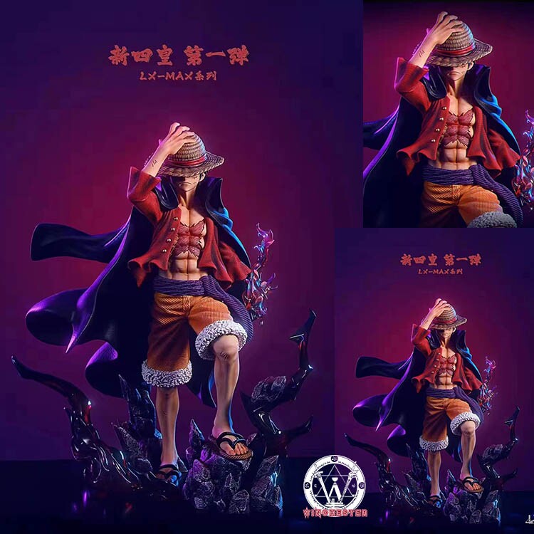 海贼王新老四皇共鸣路飞鲁夫鬼岛凯多限量手办雕像模型摆件优质版