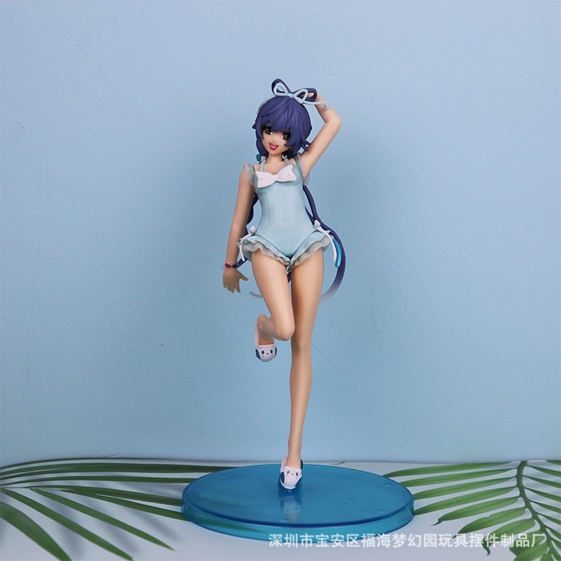 初音未来洛天依夏日泳装动漫手办迹象模型二次元桌面摆件女孩礼物