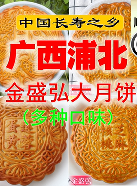 广西浦北金盛弘五仁叉烧陈皮月饼