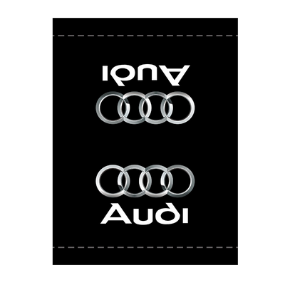适用奥迪水洗标装饰标签贴纸