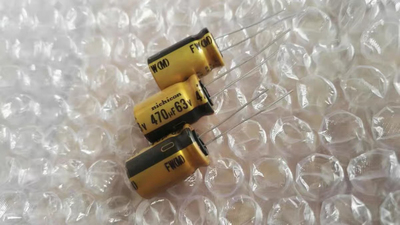 2个价470UF 63V 尼吉康 电解电容 63V470UF 12.5*20 FW 发烧音频