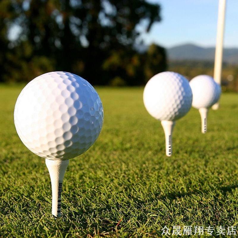 高尔夫球钉白色印刷刻度球Tee 10支/50支/100支 83mm长度开球木钉