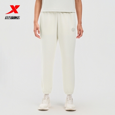 特步运动裤女2025年秋季新款综训针织女子运动长裤女975328840610