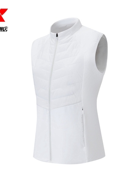 特步马甲女款2024冬季新款内搭背心休闲百搭开衫上衣976428290669