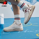 厚底增高情侣休闲鞋 革面加绒棉鞋 运动鞋 子平底鞋 女鞋 特步秋冬男鞋