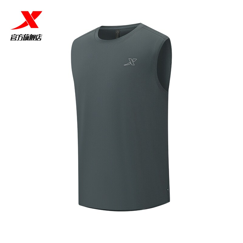 特步跑步运动背心男2025年夏季新款健身男装无袖上衣975229090268