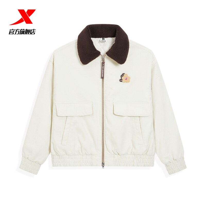 特步25冬新品棉服女975428170471