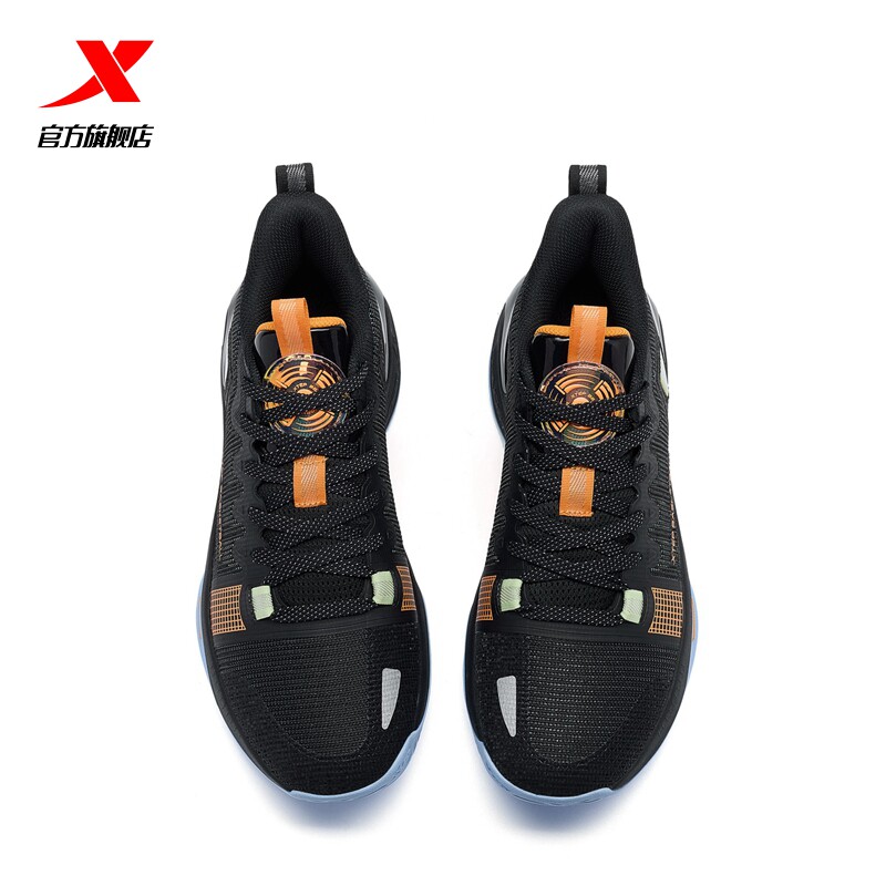 官方正品特步篮球男防滑运动低帮实战耐磨减震球鞋977419120016