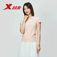 Áo sơ mi nữ tay ngắn đặc biệt dành cho nữ 2019 Mùa hè Mới Áo ngắn tay hàng đầu Thể thao Áo choàng đơn giản Áo sơ mi nữ đơn giản - Áo polo thể thao mẫu áo polo