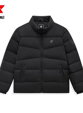 特步火烬薪传男士羽绒服2024年秋冬新款保暖棉衣外套976429190145