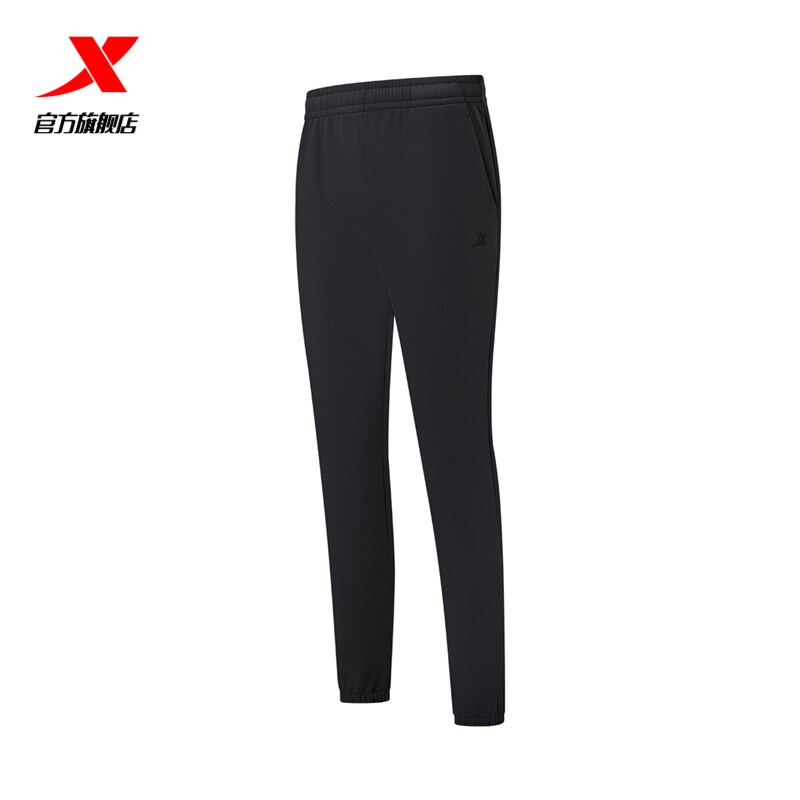 特步运动长裤女2024年新款冬季健身女装梭织运动裤976428980119