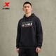 印花上衣977429930385 加绒保暖套头衫 特步连帽卫衣男2023冬季 新款
