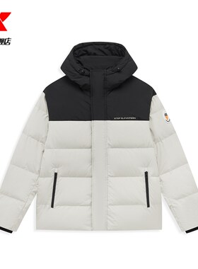 特步羽绒服男2024年新款冬季时尚保暖棉服运动外套976429190390