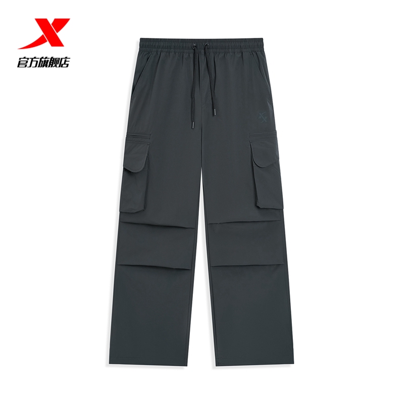 特步运动裤男2025夏季新款时尚宽松百搭男子运动长裤975229980124