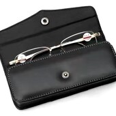 非折叠款 可穿挂腰带防压眼镜盒 老人老花近视镜放打火机男女便携式