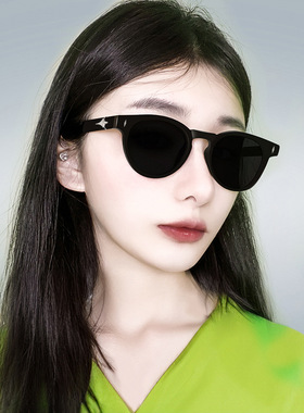 复古高级感小脸gm墨镜女2024年新款户外防紫外线小框偏光太阳眼镜