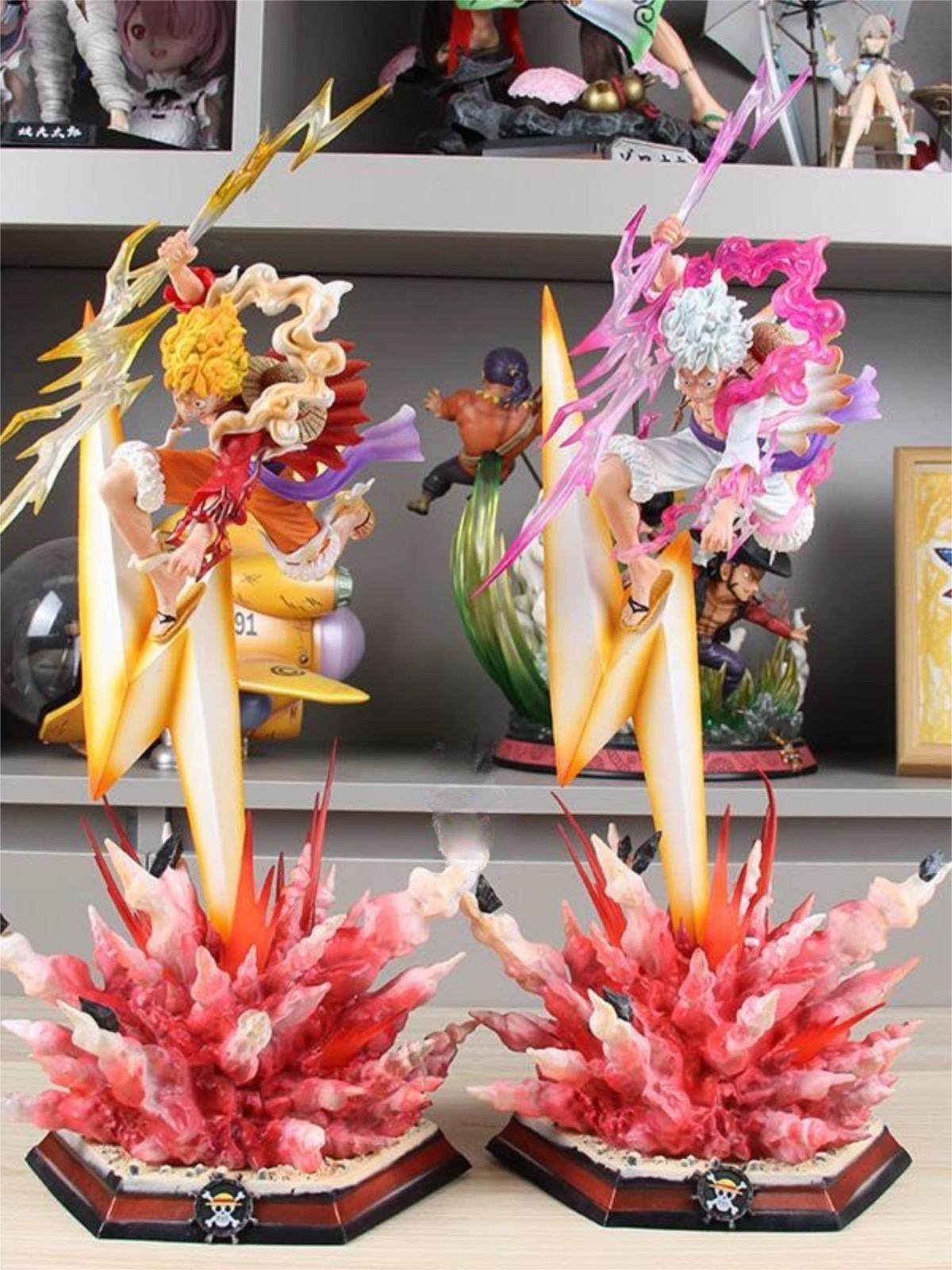 海贼王手办尼卡路飞可发光场景雕像动漫模型摆件送男生生日礼物