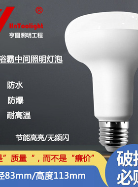 Hntoolight 浴霸中间照明灯泡长脖款18W白光节能照明LED灯泡