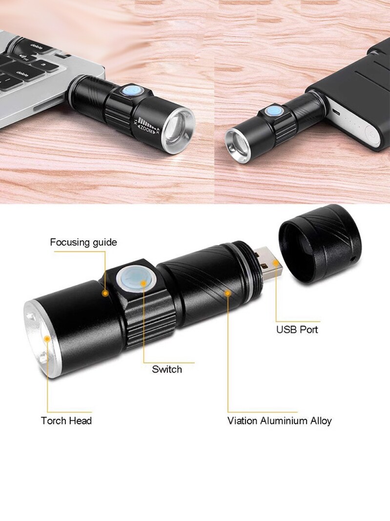 의료 손전등 구강 USB 충전식 LED 다기능 밝은 빛 포켓 미니 홈 유치원 아침 검사 손전등