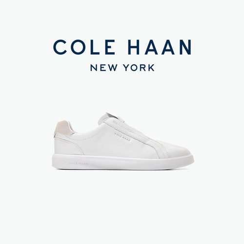 Cole Haan新款运动休闲女鞋小白鞋一脚蹬时尚板鞋平底鞋女W34137