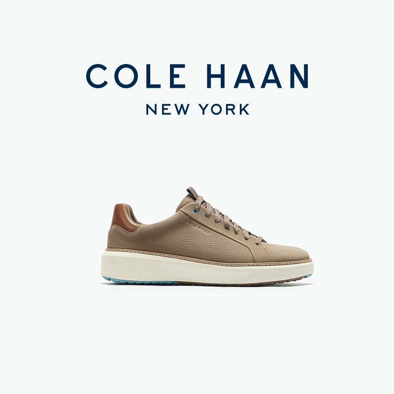 Cole Haan/歌涵25新款男款牛皮革鞋面透气板鞋时尚休闲男鞋C41191