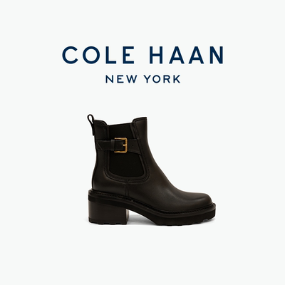 Cole Haan/歌涵 新款女士时装靴中筒 切尔西靴子女W34321