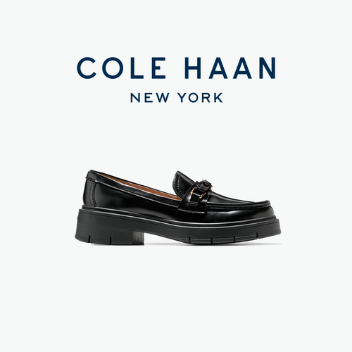 Cole Haan/歌涵 女士乐福鞋 新品皮革一脚蹬小皮鞋单鞋W37307