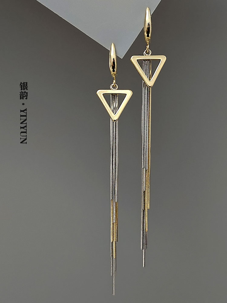 高级轻奢流苏耳环气质