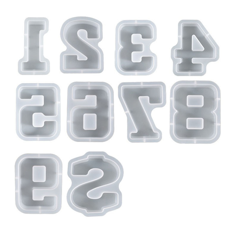 水晶滴胶diy大号数字硅胶模具