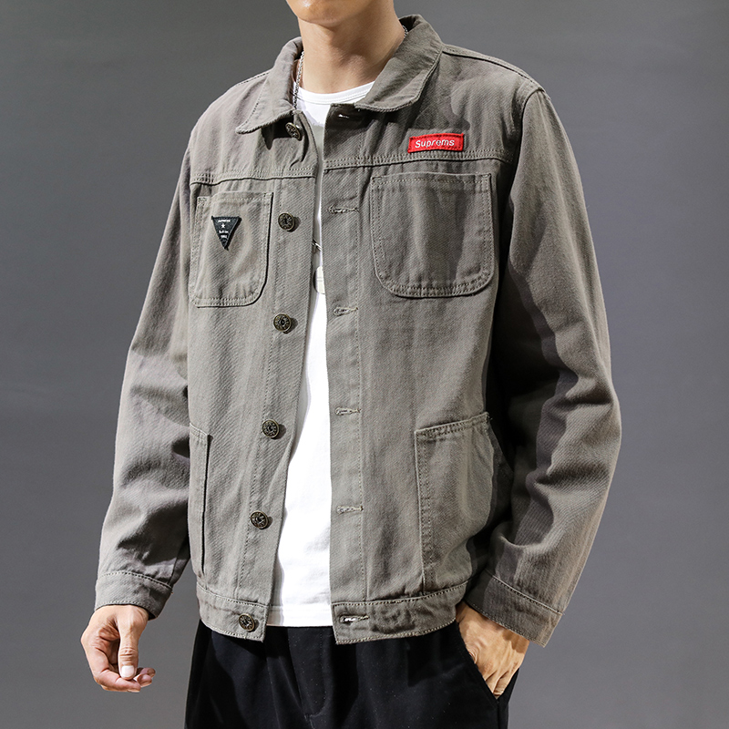 春秋季灯芯绒潮牌外套宽松