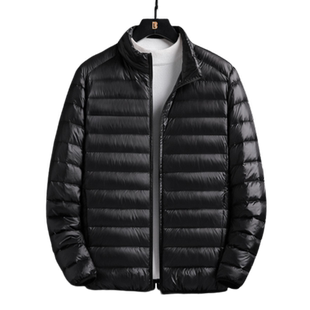 2024冬季大码男士羽绒棉服短款轻薄棉衣工作服劳保小棉袄男装外套