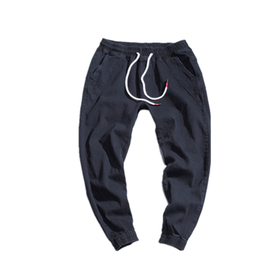 微喇牛仔长裤修身直筒夏季