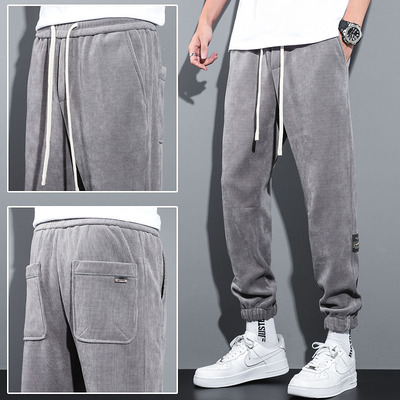 束脚运动裤子男士春秋休闲