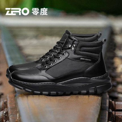 ZRO零度男靴25冬季新款时尚潮流马丁靴舒适厚底增高减震防滑皮靴