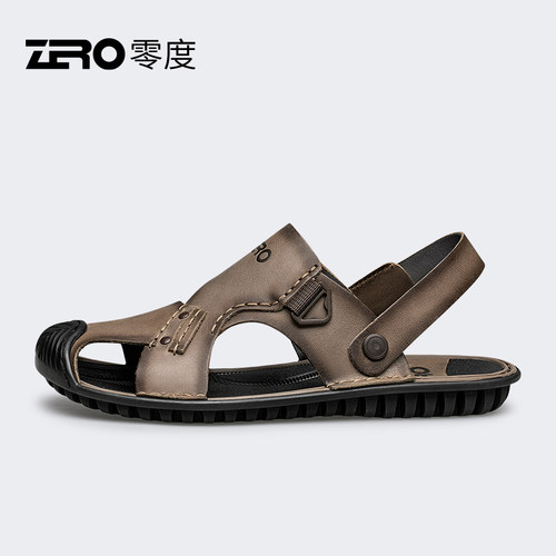 ZRO零度夏季凉鞋真皮橡胶防滑