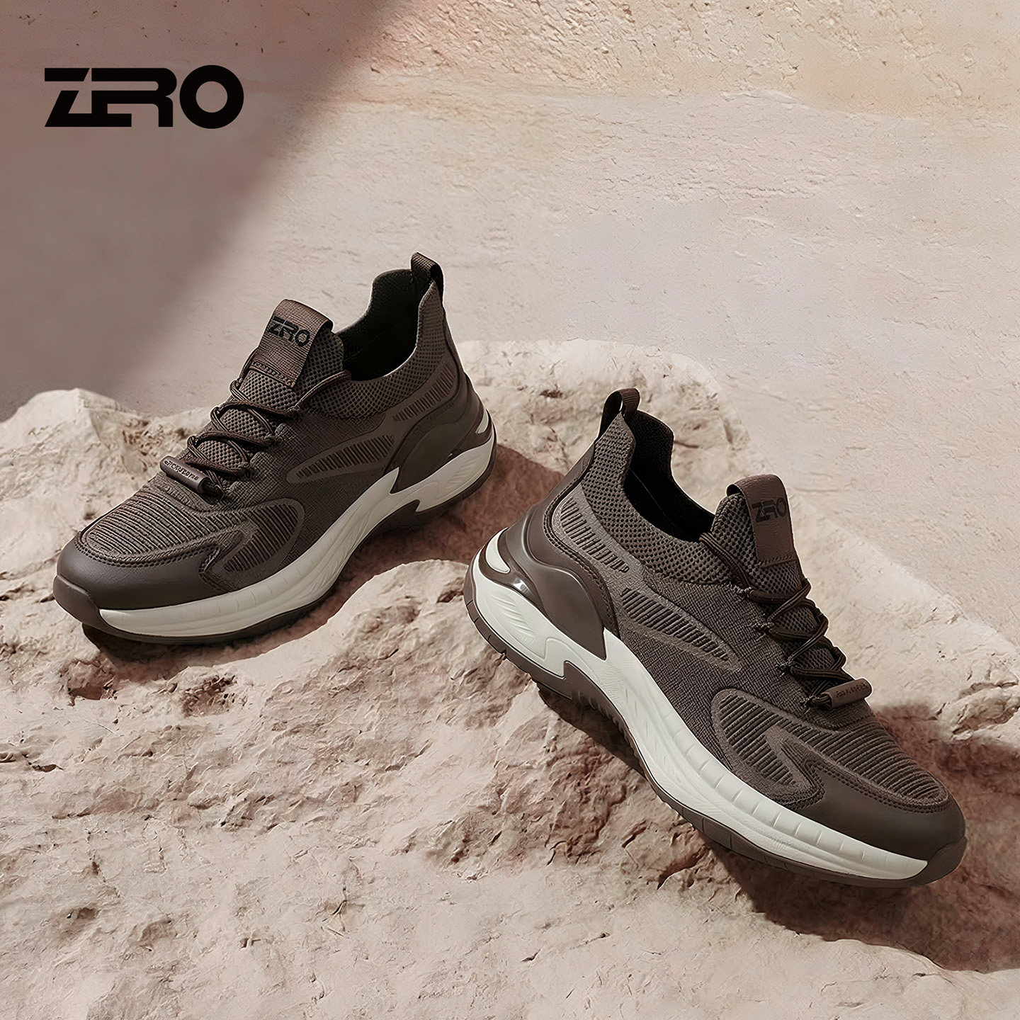 「多效舒适大底」ZRO零度男鞋26夏季新款百搭运动休闲鞋网面透气