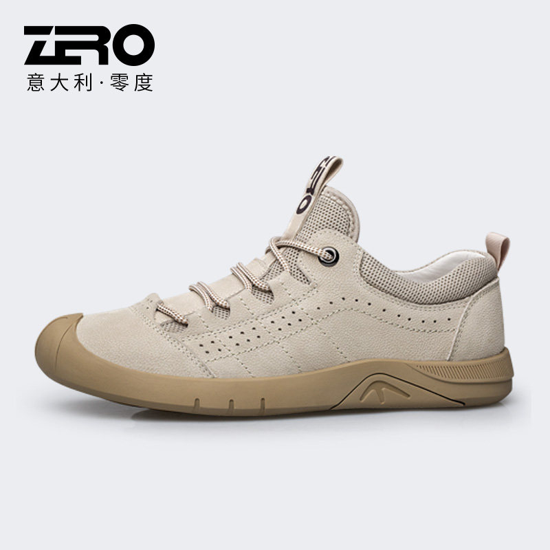 户外旅游|ZRO零度男鞋春季旅游真皮休闲工装登山鞋耐磨运动徒步鞋