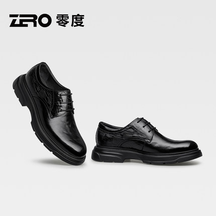 ZRO零度男鞋2025秋季新款商务休闲正装皮鞋圆头德比鞋子男士婚鞋